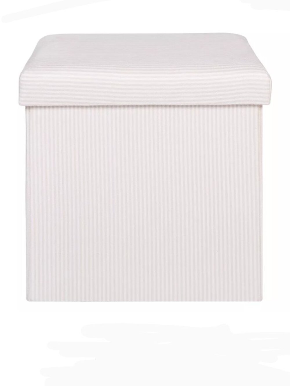Corduroy Fabric Storage Ottoman